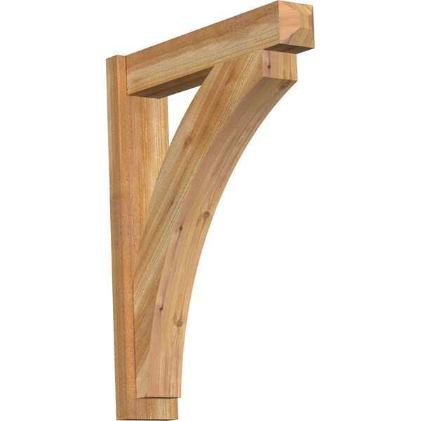 Ekena Millwork Thorton Rough Sawn Craftsman Outlooker, Western Red Cedar, 6"W x 28"D x 36"H OUT06X28X36THR04RWR - main